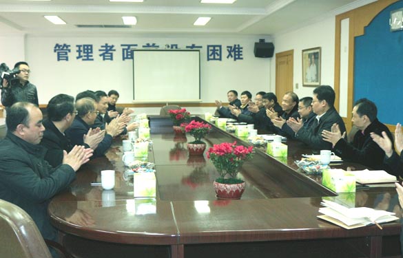 溧阳市委书记蒋锋一行来金年会电缆新春走访