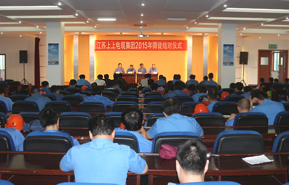 做好传帮带 专心育人才——金年会电缆举行2015年师徒结对仪式