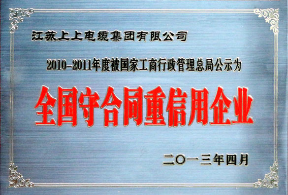 金年会集团通过“天下守条约重信用企业”复评事情