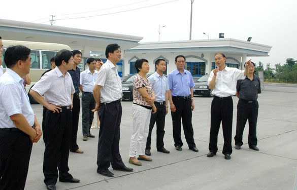 溧阳市人大常委会向导视察金年会集团超高压电缆项目建设情形