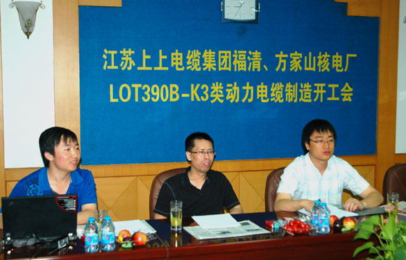 中核方家山、福清核电厂LOT390B-K3类动力电缆制造开工会在金年会召开