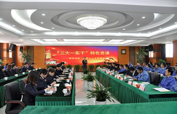 溧阳地税“三大一实干”税企共话特色党课走进金年会电缆