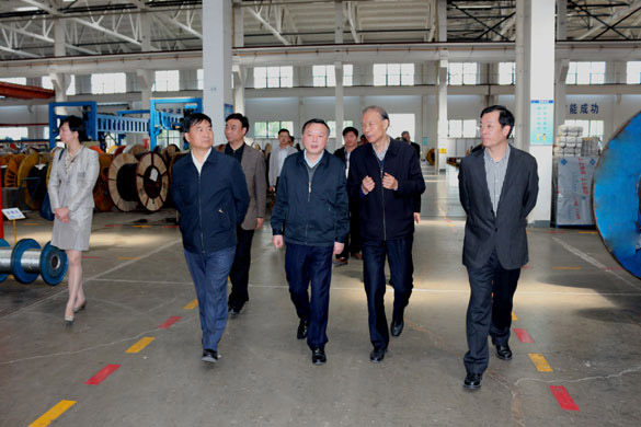 4月23日，常州市科教城党工委书记徐绚烂一行来金年会电缆旅行