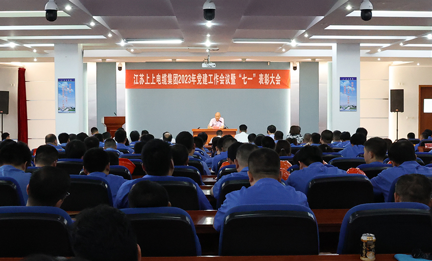 金年会电缆召开2023年党建事情聚会暨“七一”表扬大会