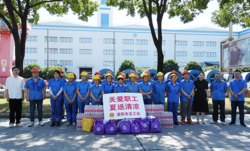 情系职工 夏送清凉 溧阳市总工会来金年会电缆开展“送清凉”慰问运动